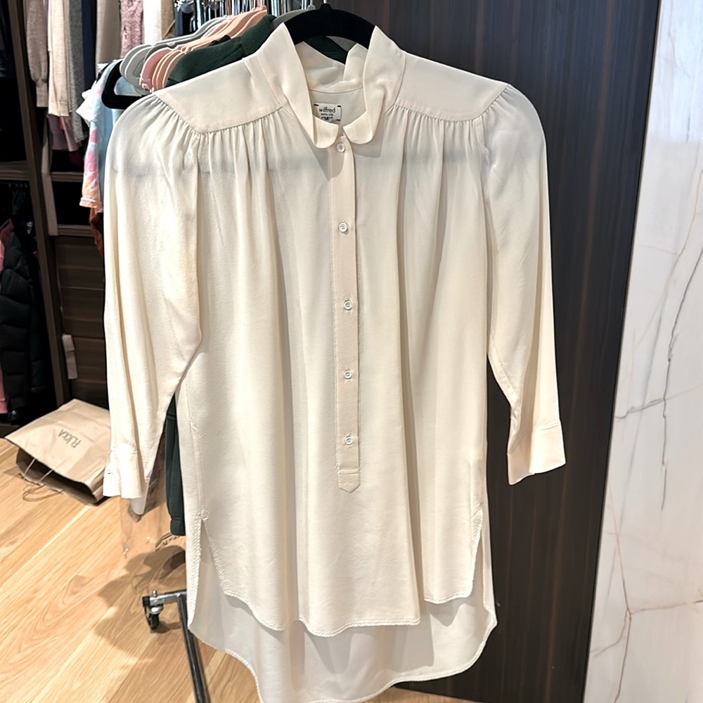 Cream Silk Wilfred Blouse
